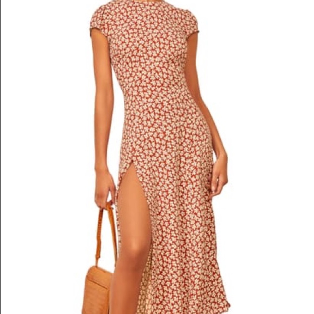 HP NWT Reformation Gavin Dress Grenadine 12